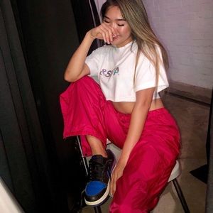 Vintage Japanese red ski pants xs streetwear